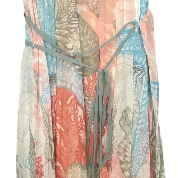 Anthropologie Moulinette Soeurs Sea Star Starfish Maxi Dress Sheer XS - Picture 6 of 14